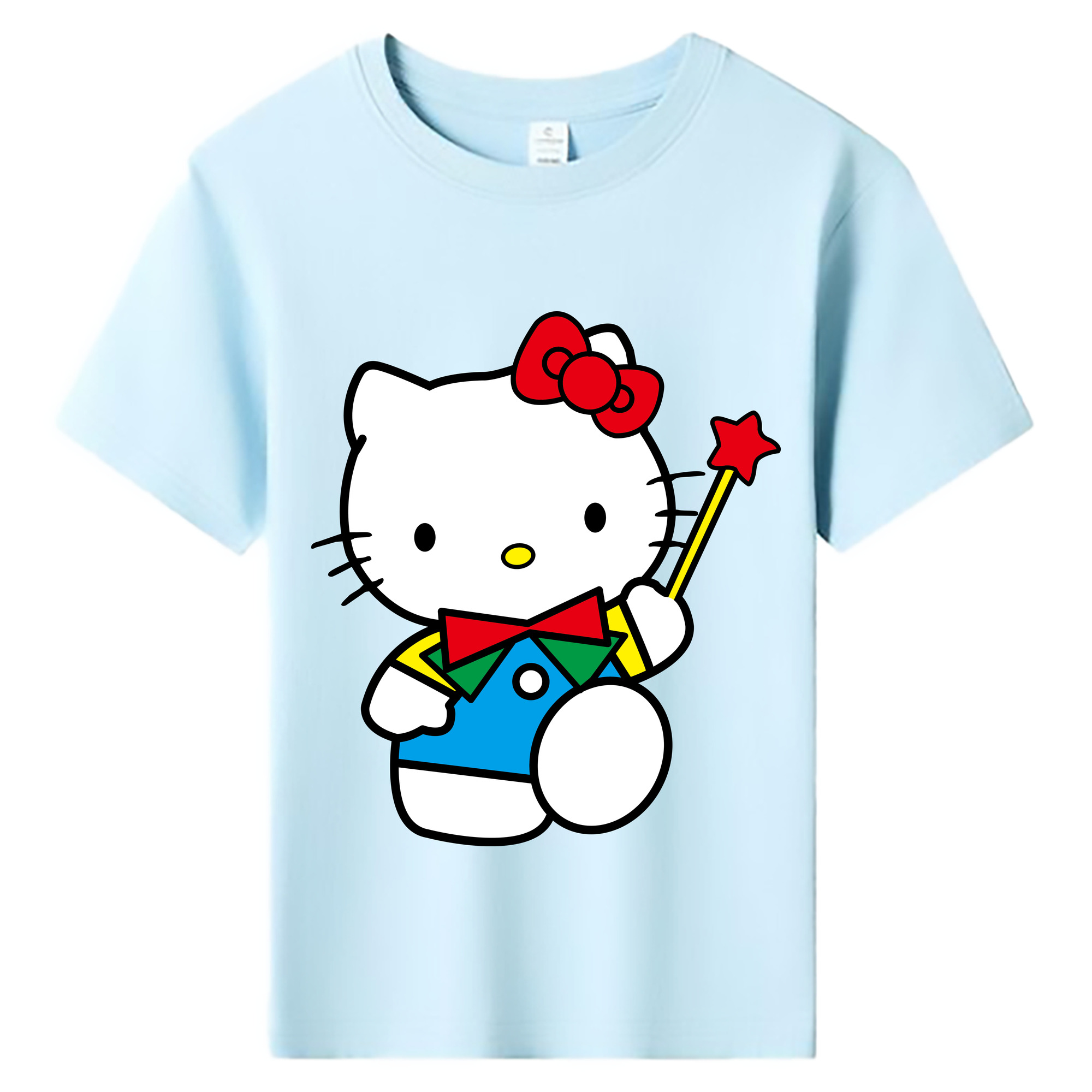 （画像用） Hello Kitty ハローキティ 綿100％キッズTシャツ（フロントプリント）